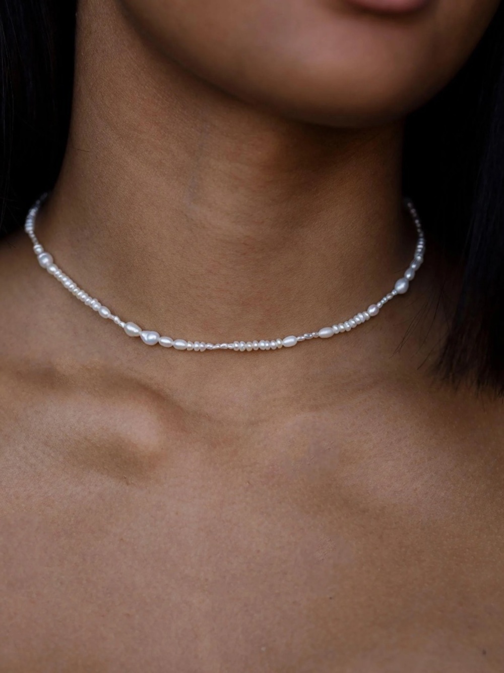 WWAKE pearl collage necklace - Picture 2 of 8